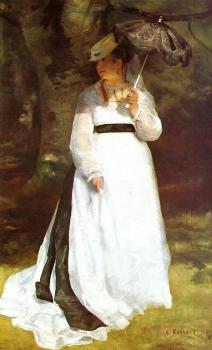 Pierre Auguste Renoir : Portrait of Lise with Umbrella